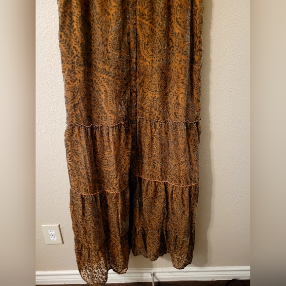 BB Dakota Brown Tiered Ruffled Sundress. NWOT - Picture 5 of 8